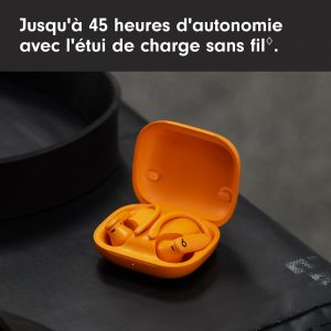 Beats Powerbeats Pro 2 Écouteurs Bluetooth sans Fil- Suppression du Bruit, Suivi de la fréquence Cardiaque, IPX4, Jusquʼà 45H avec Étui de Recharge, Compatible Apple & Android - Orange électrique