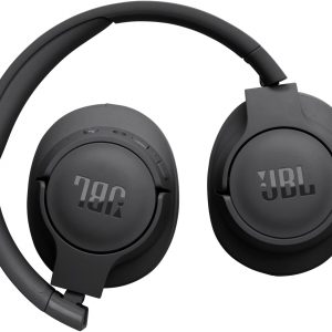 JBL Tune 720BT, casque audio sans fil, léger et confortable, Bluetooth 5.3, autonomie jusqu&amp;apos;à 76 h, charge rapide, son JBL Pure Bass, noir