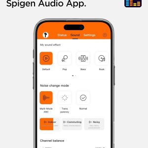 Spigen SA-TW S10 Écouteurs sans Fil, ANC 28dB, Mode Transparence, 30h, EQ, 4 micros, Mode Jeu, 10mm, IPX5 - Blanc