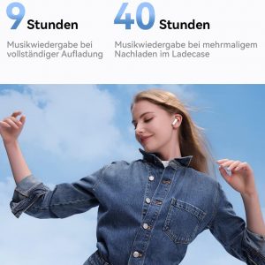 HUAWEI FreeBuds SE 2 écouteurs Bluetooth sans fill, Jusqu&apos;à 40 Heures d&apos;autonomie, Compact et Confortable à Prendre en Main, IP54, Charge Rapide, avec iOS, Android et Windows, Bleu