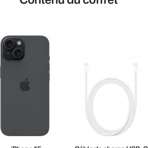 Apple iPhone 15 128 Go - Noir