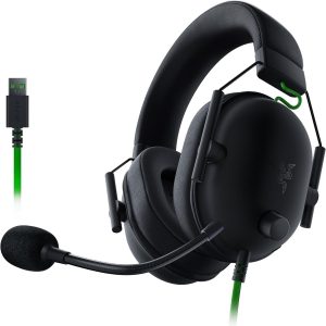 Razer BlackShark V3 - Casque sans Fil pour l’Esport - Haut-parleurs en Titane de 50mm - Micro HyperClear Amovible - THX Spatial Audio - Wireless 2,4Ghz & Bluetooth - Profils FPS - PC/Mac | Noir