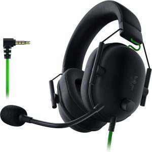Razer BlackShark V3 - Casque sans Fil pour l’Esport - Haut-parleurs en Titane de 50mm - Micro HyperClear Amovible - THX Spatial Audio - Wireless 2,4Ghz & Bluetooth - Profils FPS - PC/Mac | Noir