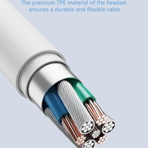 Écouteurs Filaires USB-C pour iPhone 16/15 Écouteurs Intra-Auriculaires Hi-FI Stéréo USB C avec Microphone et Contrôle du Volume pour iPhone 16/15, Samsung S24/S23, iPad et Air - Blancs