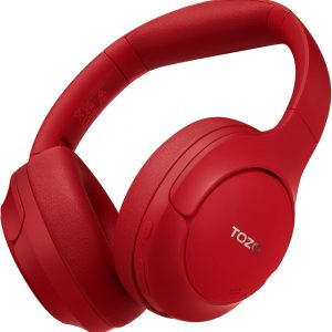 TOZO HT2 Casque Bluetooth sans Fil Ecouteurs Bluetooth 5.3 avec ANC Hybride Hi-Res Audio et ORIGX Acoustique 40mm Contrôleur EQ Ajustement 60H d&amp;apos;Autonomie 3.5mm AUX Audio Câble et USB Type C Noir