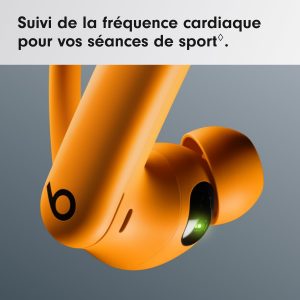 Beats Powerbeats Pro 2 Écouteurs Bluetooth sans Fil- Suppression du Bruit, Suivi de la fréquence Cardiaque, IPX4, Jusquʼà 45H avec Étui de Recharge, Compatible Apple & Android - Orange électrique