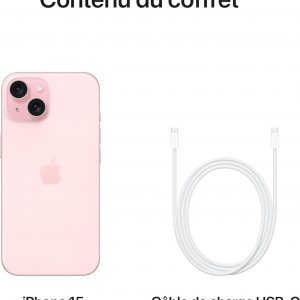 Apple iPhone 15 128 Go - Rose