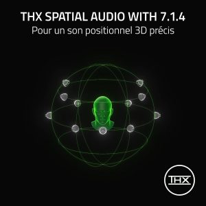Razer BlackShark V3 - Casque sans Fil pour l’Esport - Haut-parleurs en Titane de 50mm - Micro HyperClear Amovible - THX Spatial Audio - Wireless 2,4Ghz & Bluetooth - Profils FPS - PC/Mac | Noir