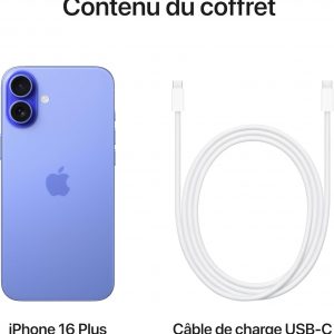 Apple iPhone 16 Plus 128 Go - Outremer
