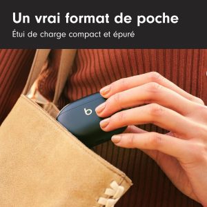 Beats Studio Buds + | Écouteurs Totalement sans Fil avec réduction du Bruit, Compatibilité améliorée avec Apple et Android, Micro intégré, Écouteurs Bluetooth Audio Spatial – Noir/Or