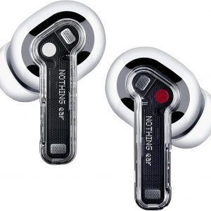 Nothing Ear a ecouteurs Bluetooth sans Fil avec Intégration de ChatGPT, Réduction Active du Bruit, Algorithme Bass Enhance et Jusqu’à 42,5 Heures d’écoute - Blanc