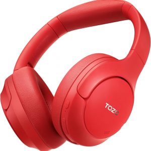 TOZO HT2 Casque Bluetooth sans Fil Ecouteurs Bluetooth 5.3 avec ANC Hybride Hi-Res Audio et ORIGX Acoustique 40mm Contrôleur EQ Ajustement 60H d&amp;apos;Autonomie 3.5mm AUX Audio Câble et USB Type C Noir