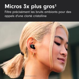 Beats Studio Buds + | Écouteurs Totalement sans Fil avec réduction du Bruit, Compatibilité améliorée avec Apple et Android, Micro intégré, Écouteurs Bluetooth Audio Spatial – Noir/Or