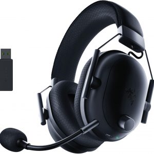 Razer BlackShark V3 - Casque sans Fil pour l’Esport - Haut-parleurs en Titane de 50mm - Micro HyperClear Amovible - THX Spatial Audio - Wireless 2,4Ghz & Bluetooth - Profils FPS - PC/Mac | Noir