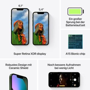 Apple iPhone 13, 128 Go, Minuit Reconditionné