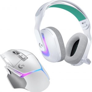 Logitech G G522 LIGHTSPEED casque gaming sans fil, LIGHTSYNC RVB, micro bande passante complète et audio synchronisé avancé, triple connectivité - LIGHTSPEED, Bluetooth, USB-A vers USB-C pour PC -Noir