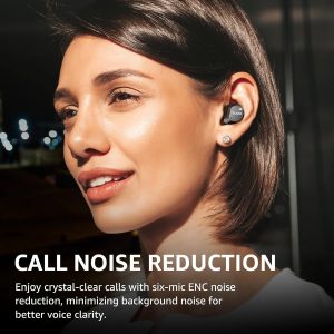 TOZO Hybrid Écouteurs Bluetooth sans Fil, Ecouteurs Bluetooth 5.3 avec Hybride ANC 6 Mics ENC ORIGX 2.0 Acoustique, EQs Ajustement, 59H d&amp;apos;Autonomie, LED Écran, USB Type C, IPX8 Noir