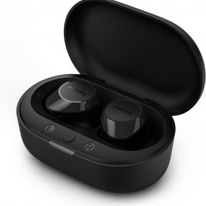 Philips TAT1209BK True Wireless in Ear Bluetooth Headphones - Small Buds. Great Value Natural Sound. Dynamic Bass, Pocket-Sized Charging Case, Clear Calls - Black