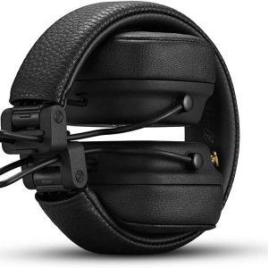 Marshall Casque Bluetooth supra-auriculaire Major IV, écouteurs sans fil, pliables, autonomie sans fil de plus de 80 heures, noir
