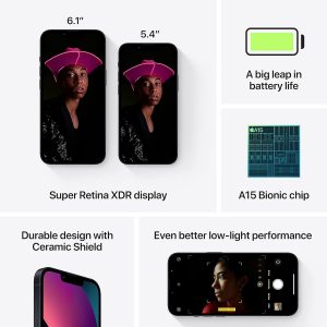Apple iPhone 13, 128 Go, Minuit Reconditionné