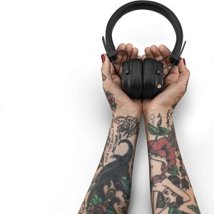 Marshall Casque Bluetooth supra-auriculaire Major IV, écouteurs sans fil, pliables, autonomie sans fil de plus de 80 heures, noir