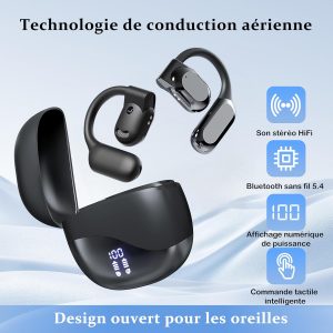 Écouteurs Bluetooth Traducteur Vocal Instantané IA, Conversation Instantanée Meilleur, Sans WiFi, 140+ Langues, Compatible iOS Android, Voyage Affaires