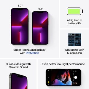 Apple iPhone 13 Pro, 256 Go - Graphite Reconditionné