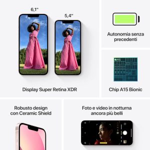 Apple iPhone 13, 128 Go, Minuit Reconditionné