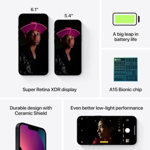 Apple iPhone 13, 128 Go, Minuit Reconditionné