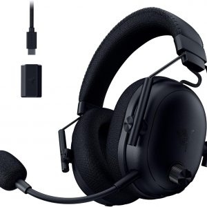 Razer BlackShark V3 - Casque sans Fil pour l’Esport - Haut-parleurs en Titane de 50mm - Micro HyperClear Amovible - THX Spatial Audio - Wireless 2,4Ghz & Bluetooth - Profils FPS - PC/Mac | Noir