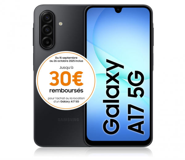 Samsung Galaxy A17 5G 128 Go, Smartphone Android déverrouillé, écran 6,7&quote;, Batterie 5000 mAh, Noir, Version FR