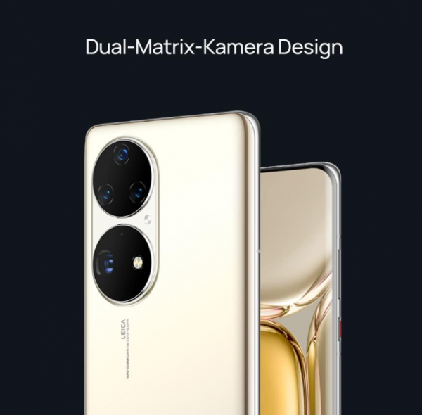 HUAWEI P50 Pro Smartphone, Design simplifié et géométrique, 8+256 GB, NFC, Écran True-Chroma 6,6&quote;, 120 Hz, Dual HUAWEI SuperCharge, IP68, Caméra à double matrice True-Form, téléphone à puce 5 nm, Noir – Image 3