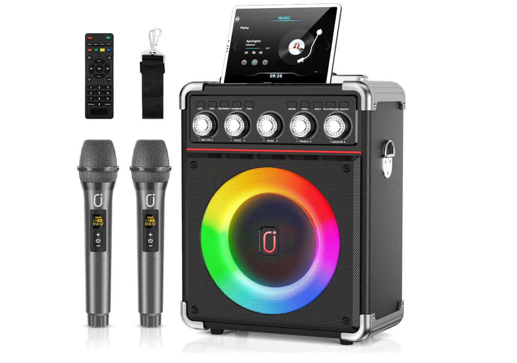 JYX Karaoké Portable 2 Micros Fête