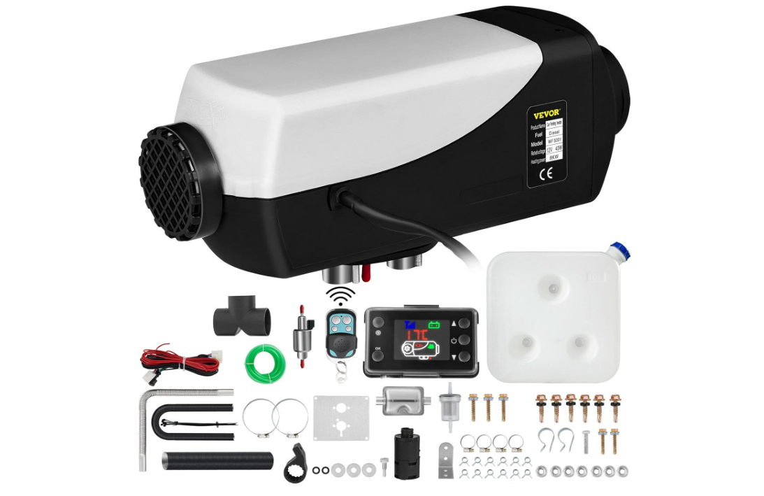 VEVOR Chauffage Diesel 8 k W 12 V Portable: Chaleur Rapide Véhicule & Tente