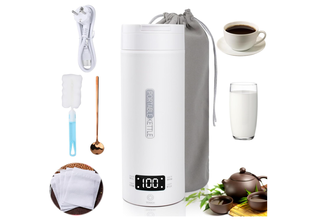 NVIYAM Bouilloire Voyage Nomade Intelligente 3-en-1