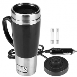 KIMISS Bouilloire Auto 12 V/24 V – Chauffe-Eau Voyage 450 ml